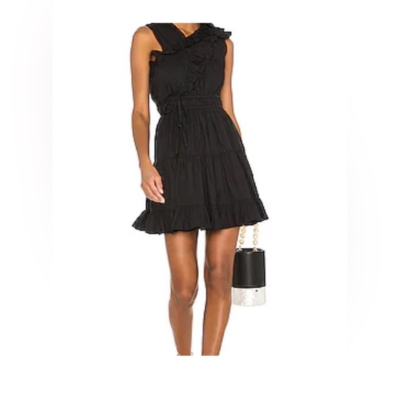 Ulla Johnson Iliana Mini Dress in Noir Size 2 - Picture 5 of 7